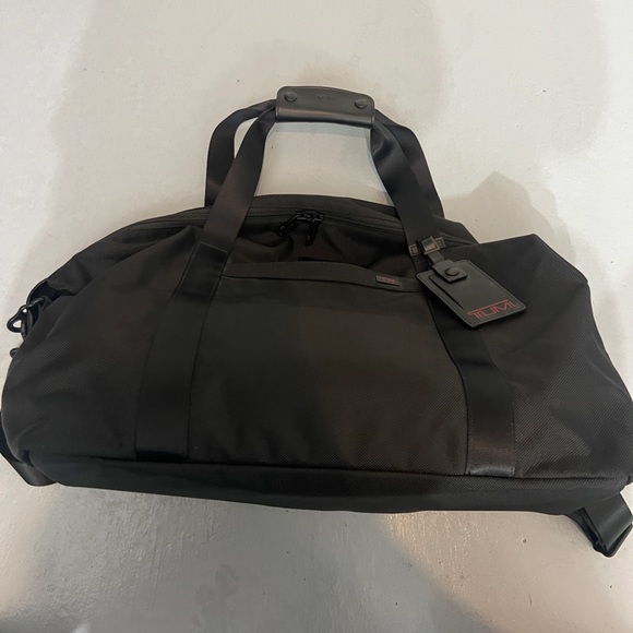 Tumi Alpha Corporate Weekender Travel Duffle Duffel Bag Nylon Black - Picture 7 of 15